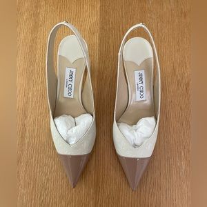 NIB Jimmy Choo Liya sling back, size 38 1/2